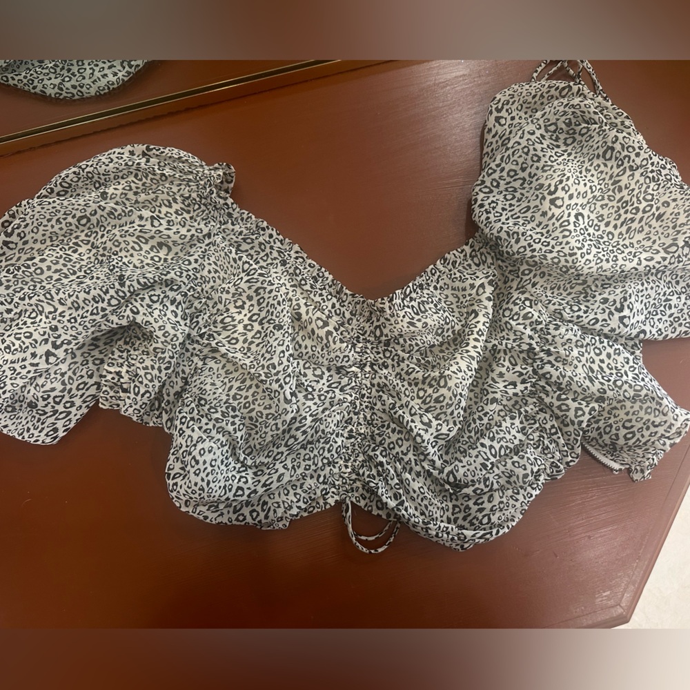 Off the shoulder crop top
